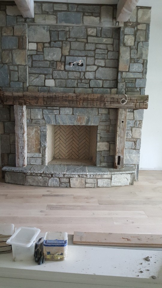 8-fireplace with srone and mantle