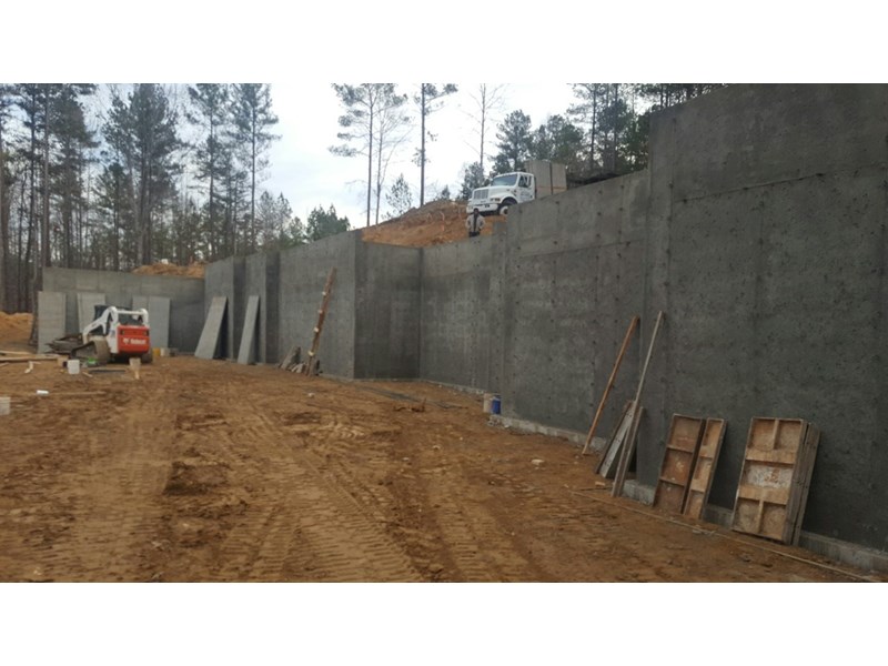 Walls in place
